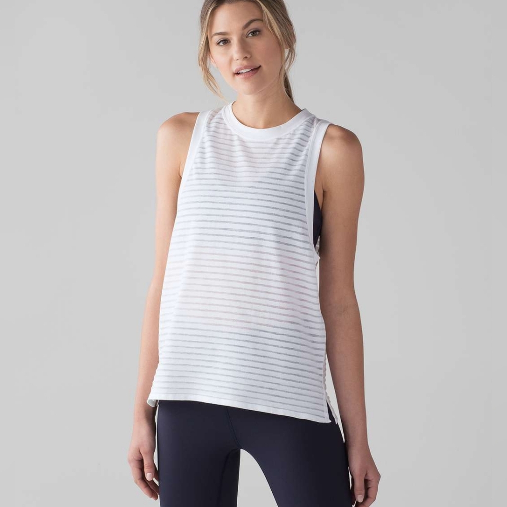 Lululemon Uncovered Muscle Tank White
